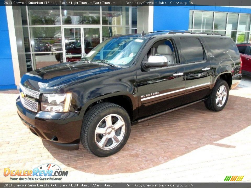 2013 Chevrolet Suburban LTZ 4x4 Black / Light Titanium/Dark Titanium Photo #10
