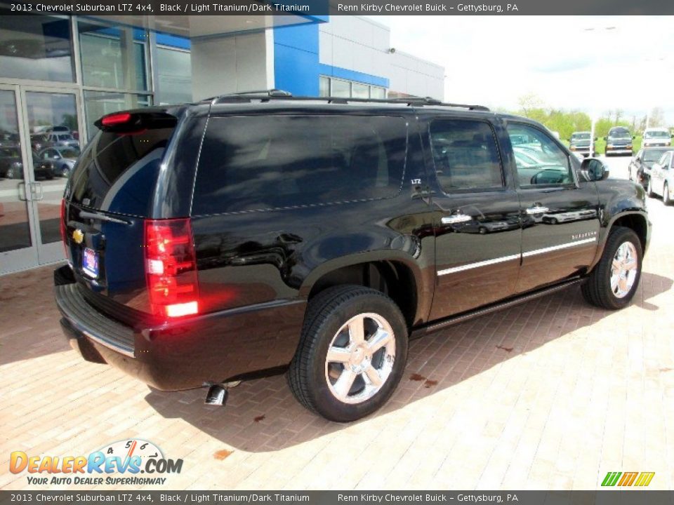 2013 Chevrolet Suburban LTZ 4x4 Black / Light Titanium/Dark Titanium Photo #11