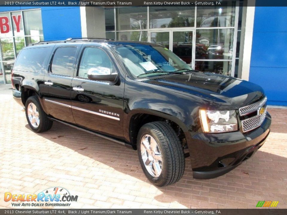 2013 Chevrolet Suburban LTZ 4x4 Black / Light Titanium/Dark Titanium Photo #12
