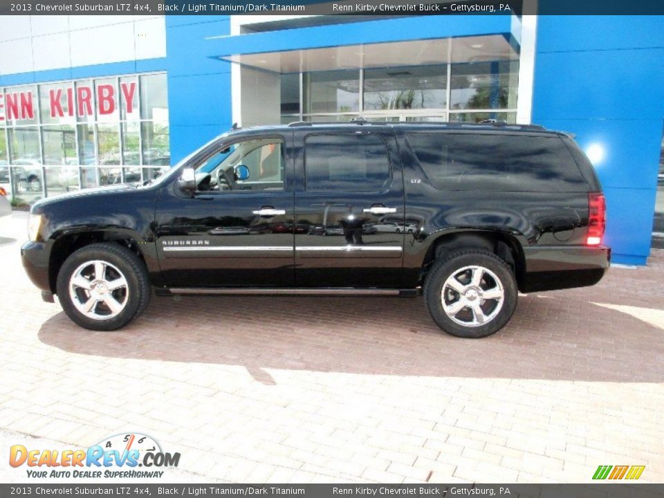 2013 Chevrolet Suburban LTZ 4x4 Black / Light Titanium/Dark Titanium Photo #13