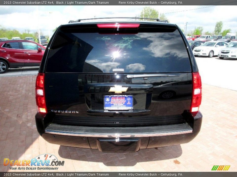 2013 Chevrolet Suburban LTZ 4x4 Black / Light Titanium/Dark Titanium Photo #14