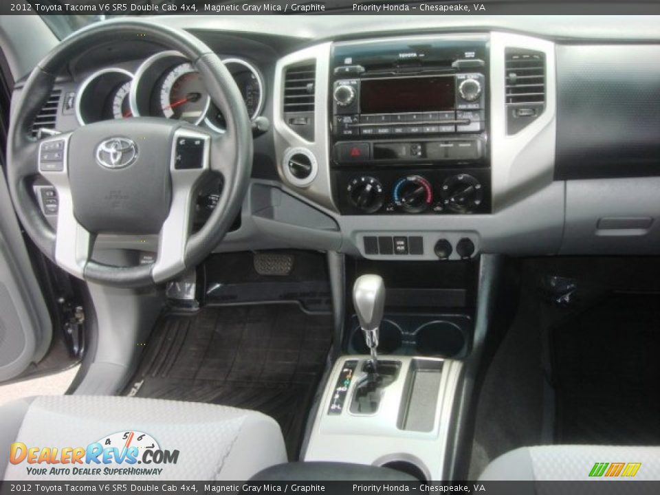 2012 Toyota Tacoma V6 SR5 Double Cab 4x4 Magnetic Gray Mica / Graphite Photo #13
