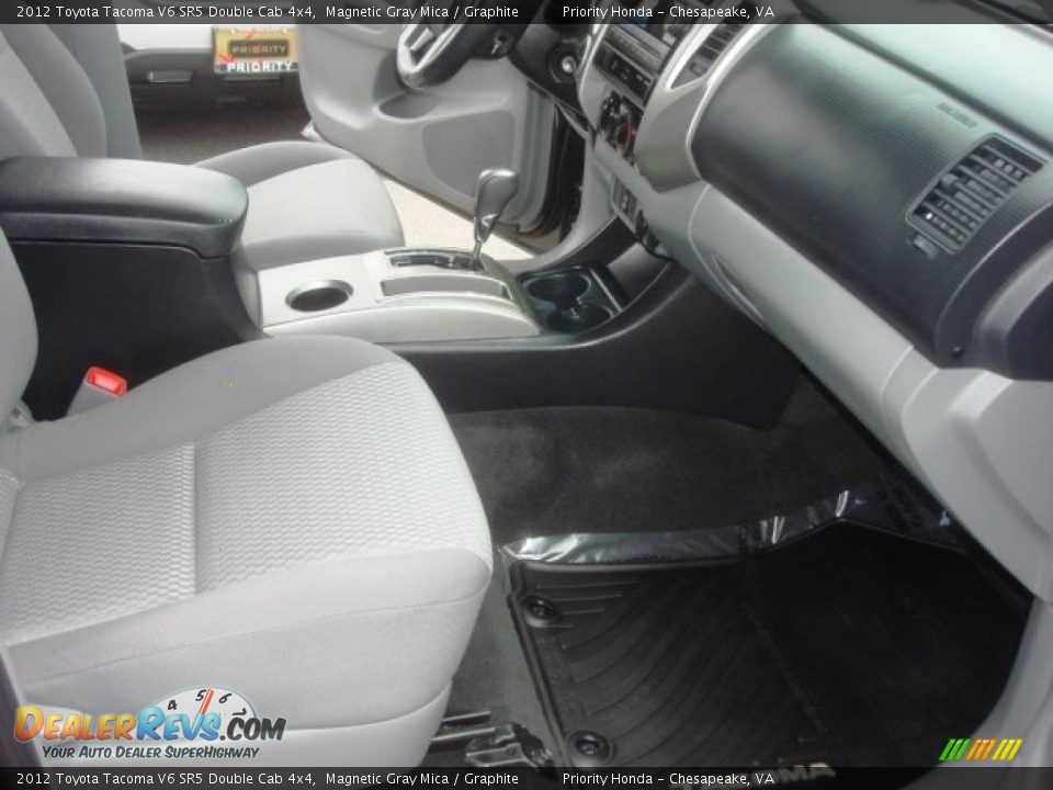2012 Toyota Tacoma V6 SR5 Double Cab 4x4 Magnetic Gray Mica / Graphite Photo #14