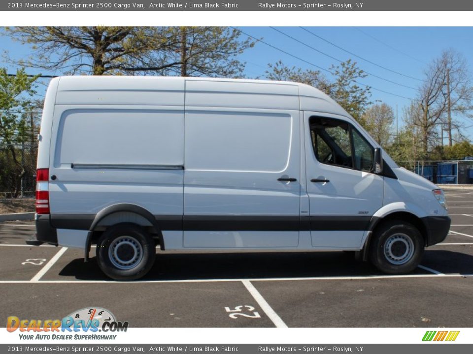 2013 Mercedes-Benz Sprinter 2500 Cargo Van Arctic White / Lima Black Fabric Photo #7