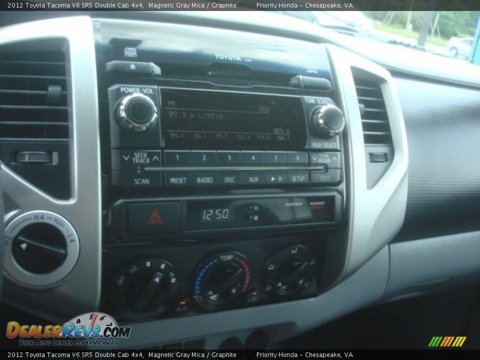 2012 Toyota Tacoma V6 SR5 Double Cab 4x4 Magnetic Gray Mica / Graphite Photo #22