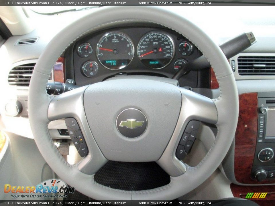 2013 Chevrolet Suburban LTZ 4x4 Black / Light Titanium/Dark Titanium Photo #25