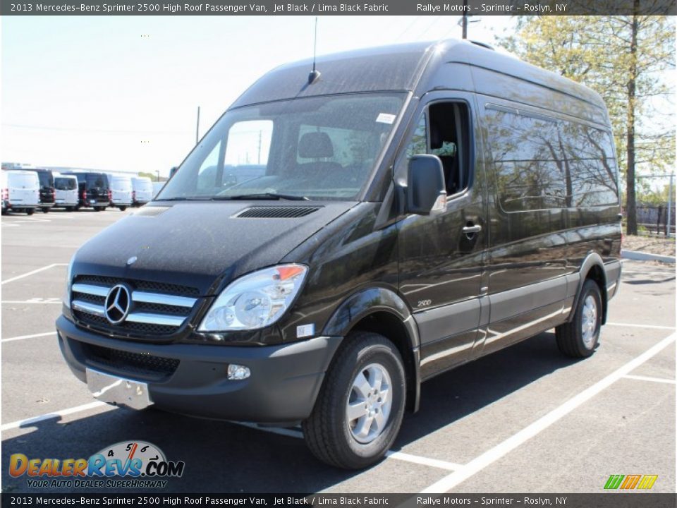 2013 Mercedes-Benz Sprinter 2500 High Roof Passenger Van Jet Black / Lima Black Fabric Photo #1