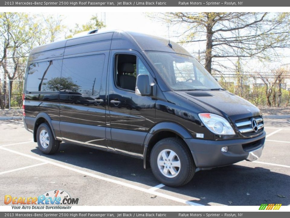 2013 Mercedes-Benz Sprinter 2500 High Roof Passenger Van Jet Black / Lima Black Fabric Photo #8