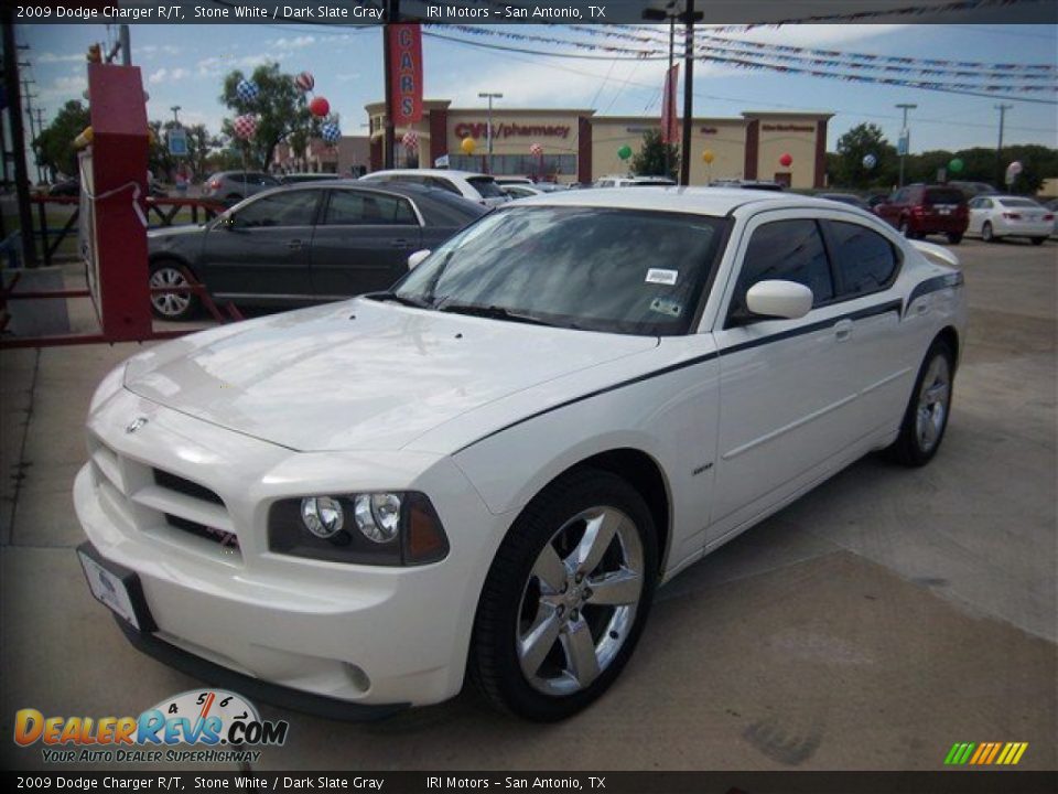 2009 Dodge Charger R/T Stone White / Dark Slate Gray Photo #1