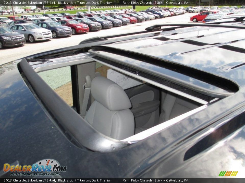 2013 Chevrolet Suburban LTZ 4x4 Black / Light Titanium/Dark Titanium Photo #36