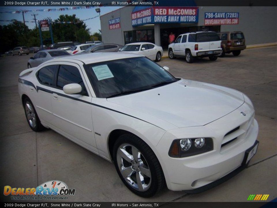 2009 Dodge Charger R/T Stone White / Dark Slate Gray Photo #3