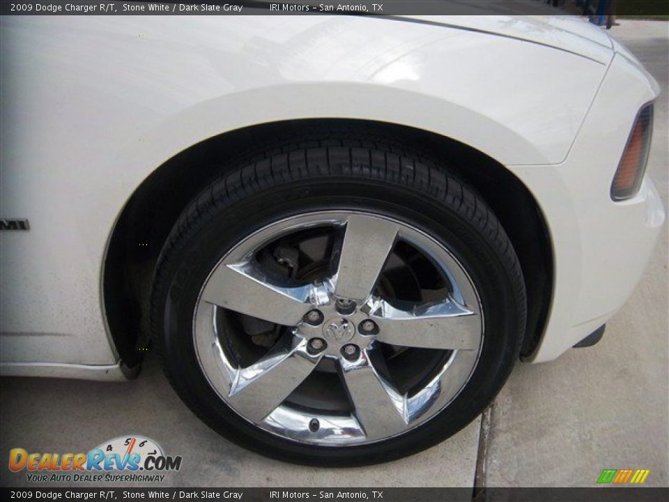 2009 Dodge Charger R/T Stone White / Dark Slate Gray Photo #4