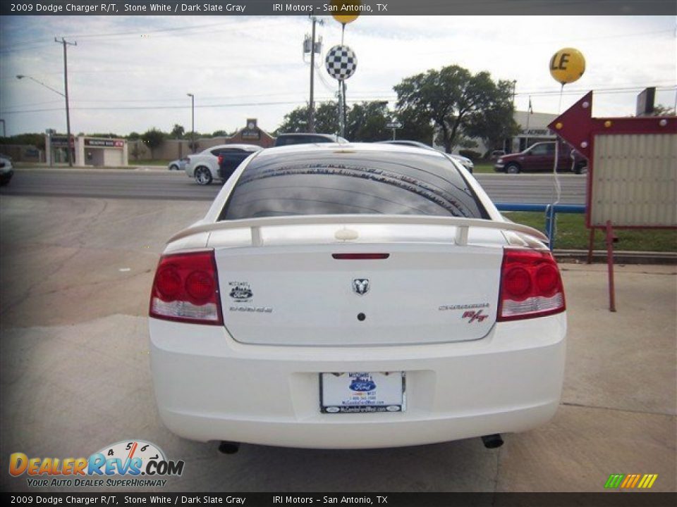 2009 Dodge Charger R/T Stone White / Dark Slate Gray Photo #7