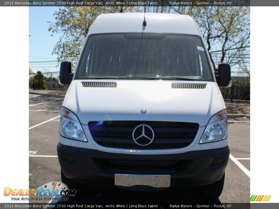 2013 Mercedes-Benz Sprinter 2500 High Roof Cargo Van Arctic White / Lima Black Fabric Photo #2