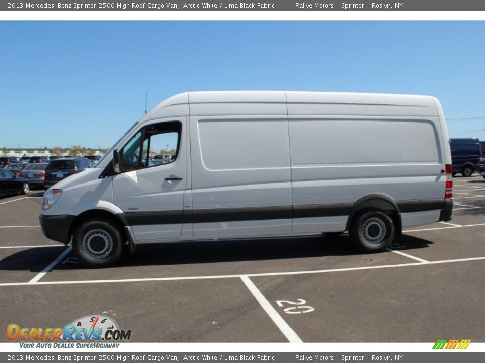 2013 Mercedes-Benz Sprinter 2500 High Roof Cargo Van Arctic White / Lima Black Fabric Photo #3