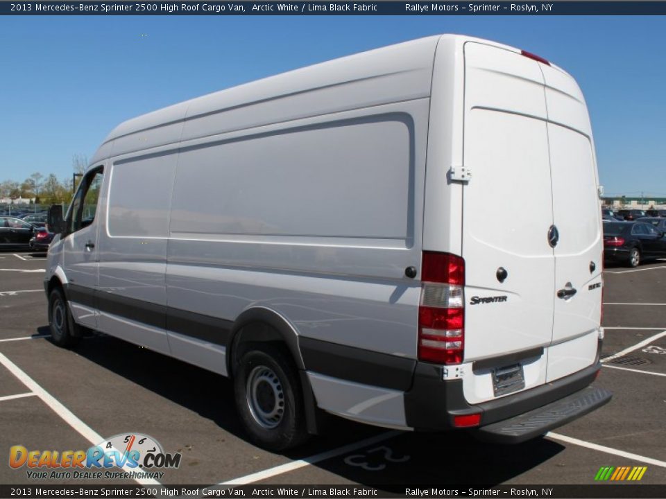 2013 Mercedes-Benz Sprinter 2500 High Roof Cargo Van Arctic White / Lima Black Fabric Photo #4