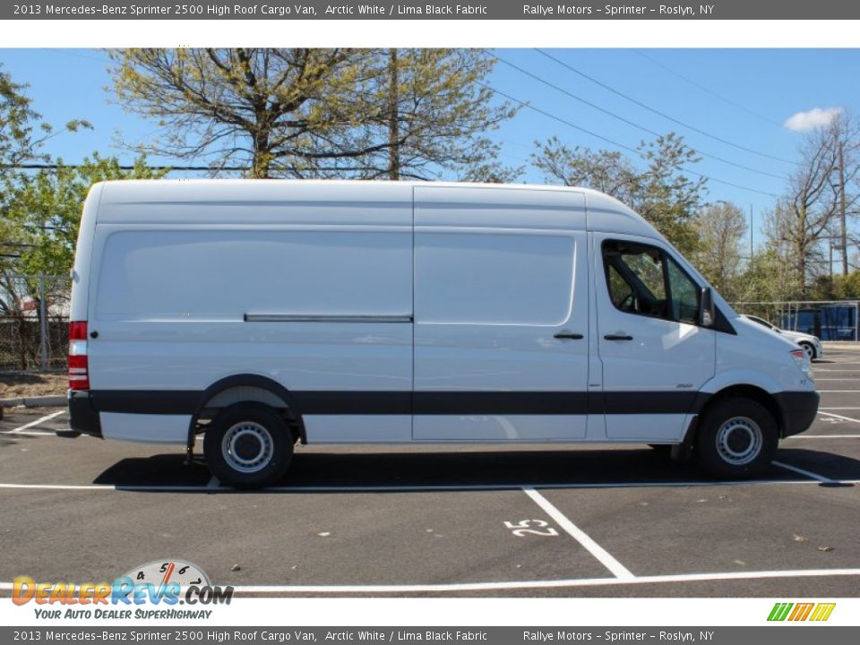 2013 Mercedes-Benz Sprinter 2500 High Roof Cargo Van Arctic White / Lima Black Fabric Photo #7
