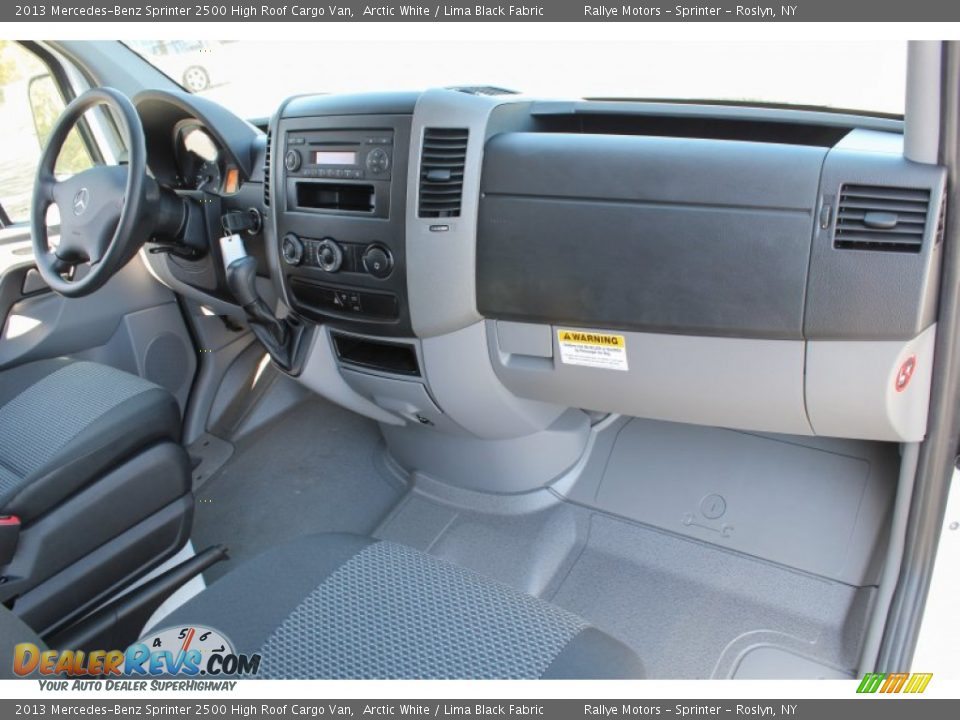 2013 Mercedes-Benz Sprinter 2500 High Roof Cargo Van Arctic White / Lima Black Fabric Photo #9