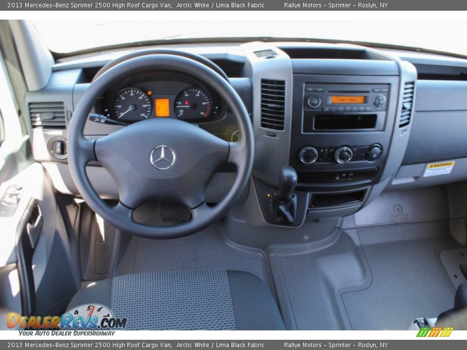 2013 Mercedes-Benz Sprinter 2500 High Roof Cargo Van Arctic White / Lima Black Fabric Photo #14