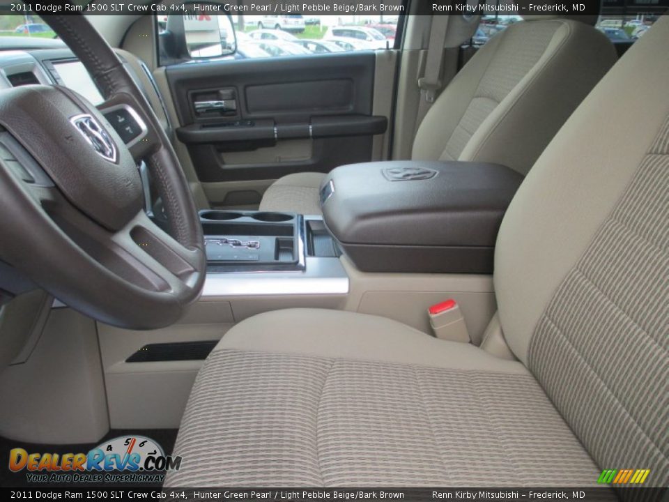 2011 Dodge Ram 1500 SLT Crew Cab 4x4 Hunter Green Pearl / Light Pebble Beige/Bark Brown Photo #19