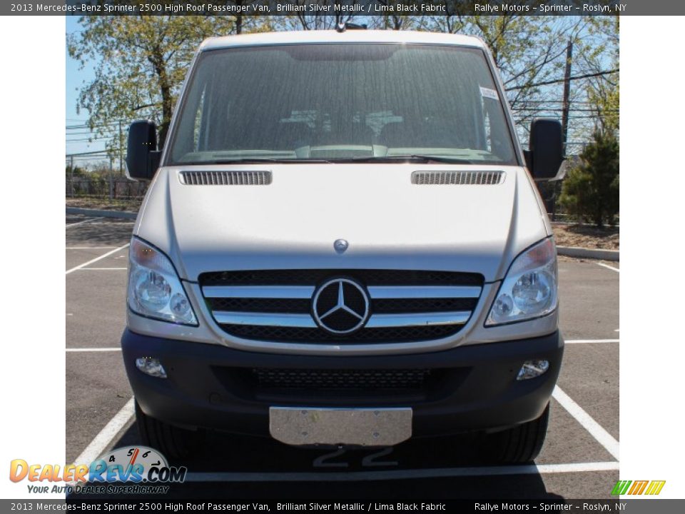 2013 Mercedes-Benz Sprinter 2500 High Roof Passenger Van Brilliant Silver Metallic / Lima Black Fabric Photo #2