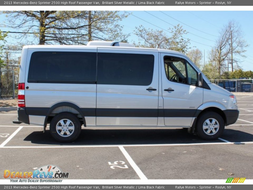 2013 Mercedes-Benz Sprinter 2500 High Roof Passenger Van Brilliant Silver Metallic / Lima Black Fabric Photo #7