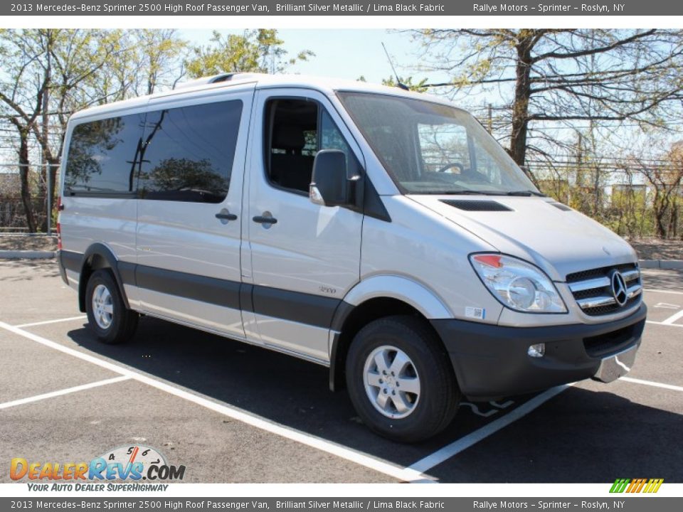 2013 Mercedes-Benz Sprinter 2500 High Roof Passenger Van Brilliant Silver Metallic / Lima Black Fabric Photo #8