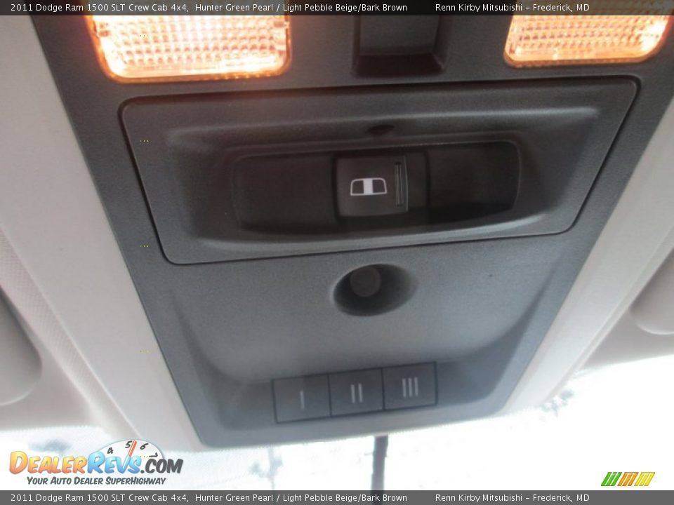 2011 Dodge Ram 1500 SLT Crew Cab 4x4 Hunter Green Pearl / Light Pebble Beige/Bark Brown Photo #36