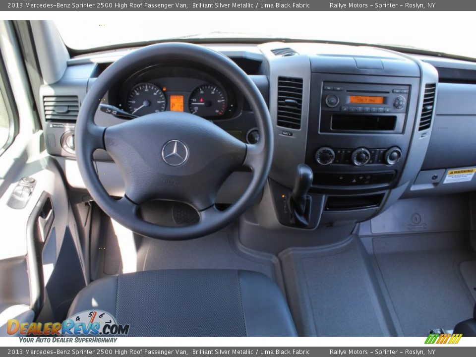 2013 Mercedes-Benz Sprinter 2500 High Roof Passenger Van Brilliant Silver Metallic / Lima Black Fabric Photo #14