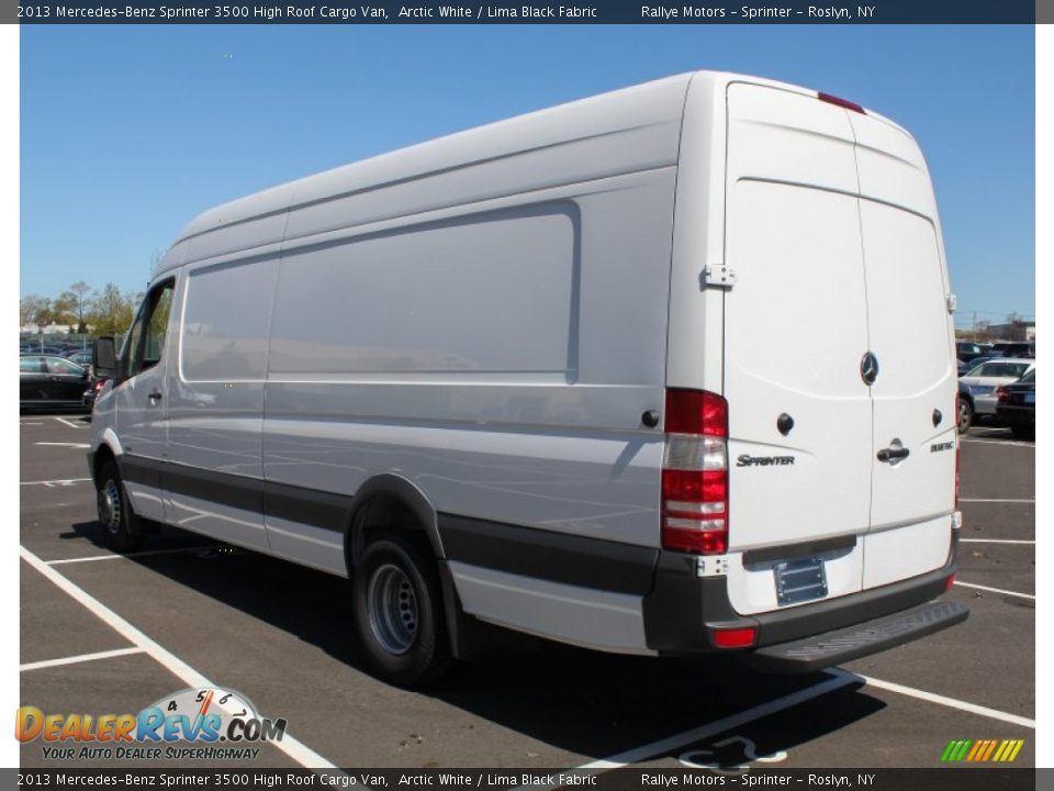 2013 Mercedes-Benz Sprinter 3500 High Roof Cargo Van Arctic White / Lima Black Fabric Photo #4
