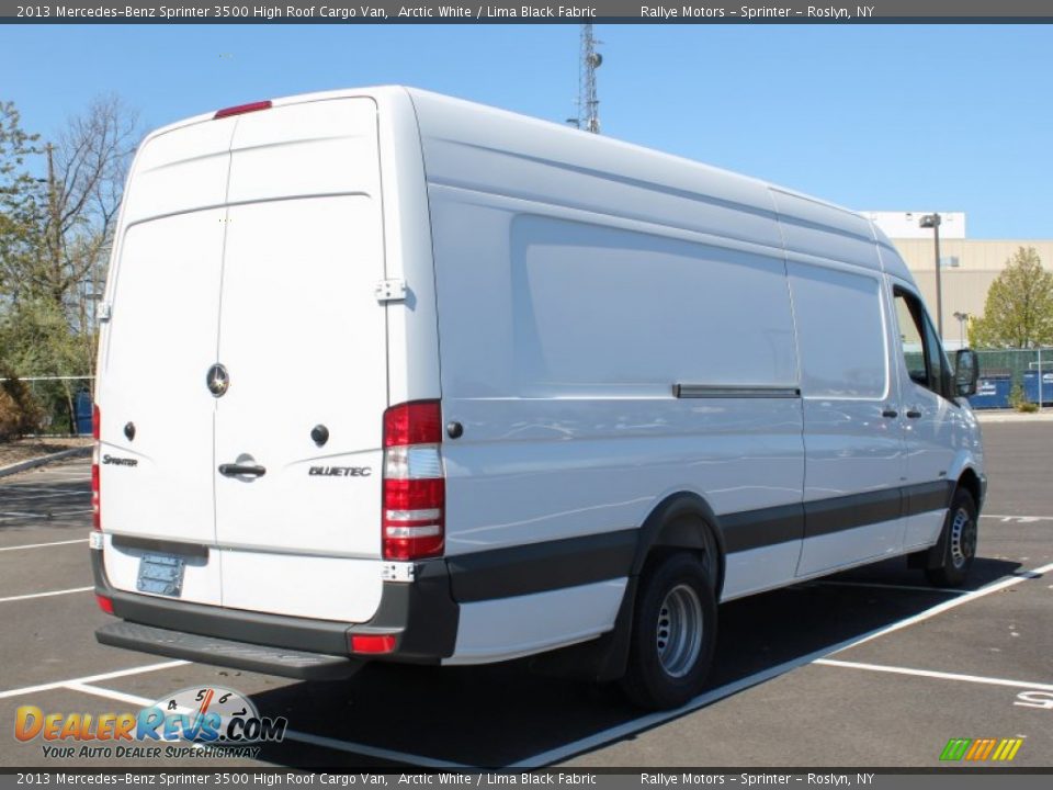 2013 Mercedes-Benz Sprinter 3500 High Roof Cargo Van Arctic White / Lima Black Fabric Photo #6