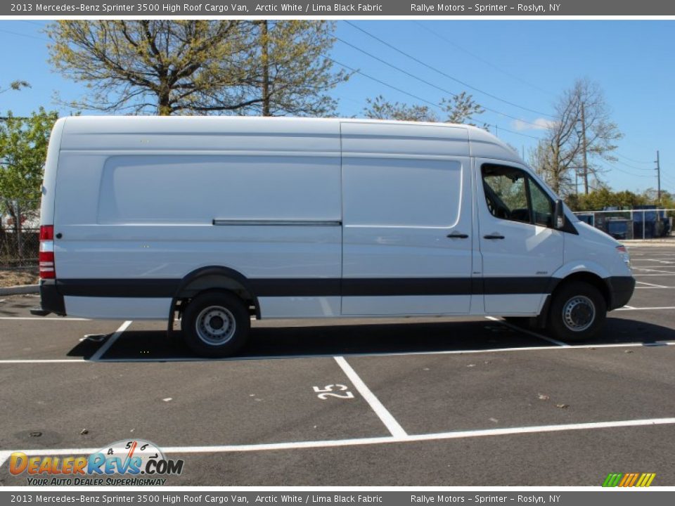 2013 Mercedes-Benz Sprinter 3500 High Roof Cargo Van Arctic White / Lima Black Fabric Photo #7