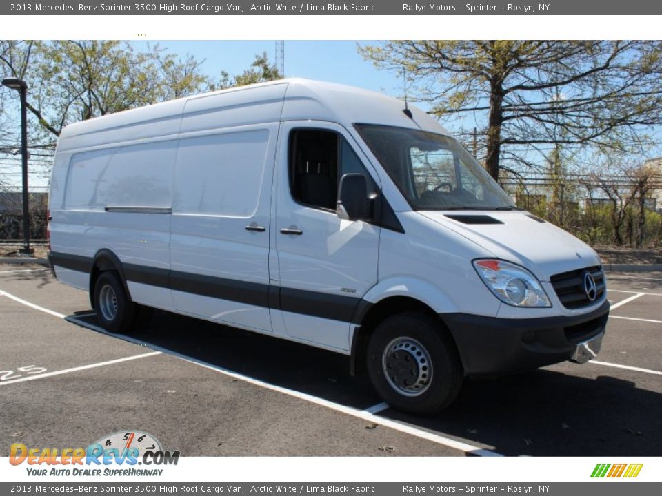 2013 Mercedes-Benz Sprinter 3500 High Roof Cargo Van Arctic White / Lima Black Fabric Photo #8