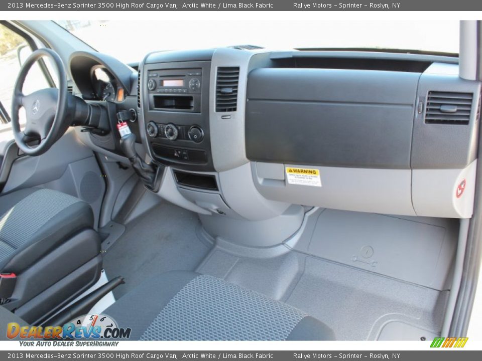 2013 Mercedes-Benz Sprinter 3500 High Roof Cargo Van Arctic White / Lima Black Fabric Photo #9