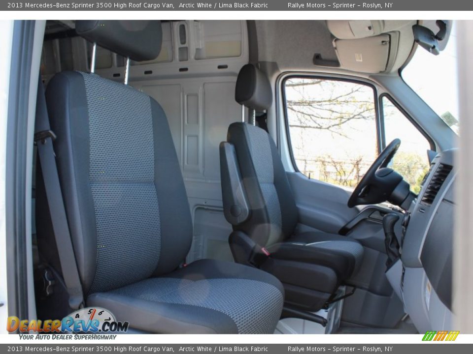 2013 Mercedes-Benz Sprinter 3500 High Roof Cargo Van Arctic White / Lima Black Fabric Photo #10