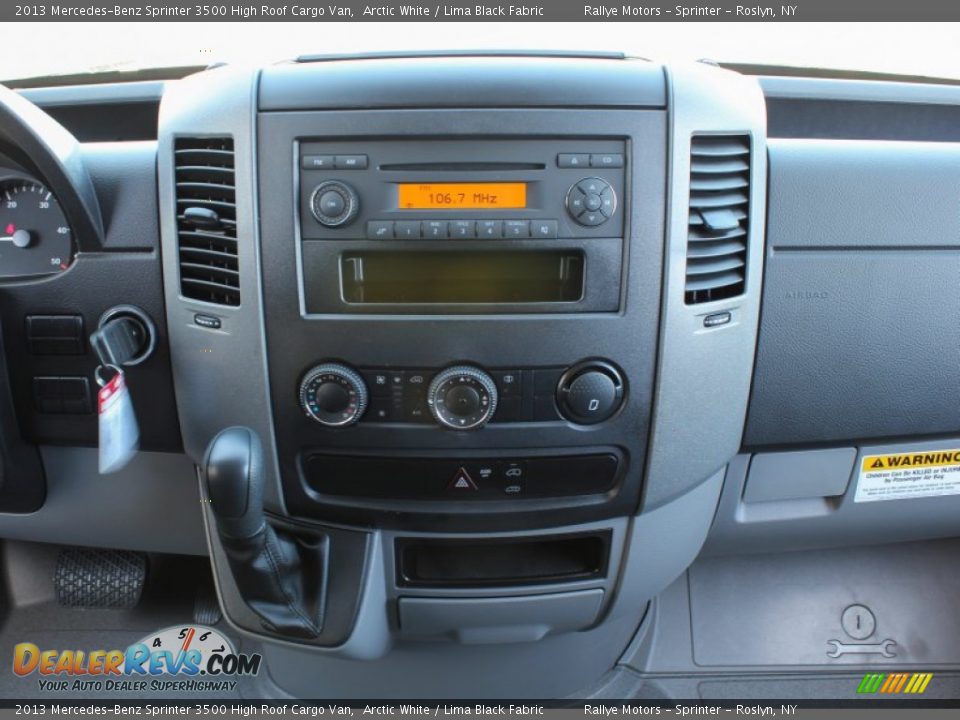 2013 Mercedes-Benz Sprinter 3500 High Roof Cargo Van Arctic White / Lima Black Fabric Photo #13