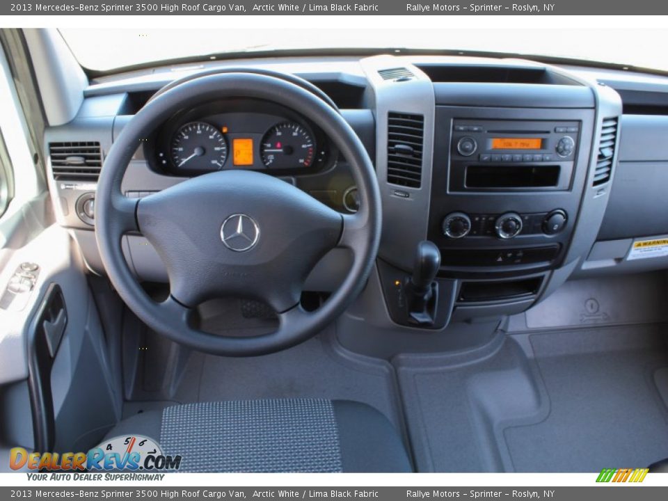 2013 Mercedes-Benz Sprinter 3500 High Roof Cargo Van Arctic White / Lima Black Fabric Photo #14