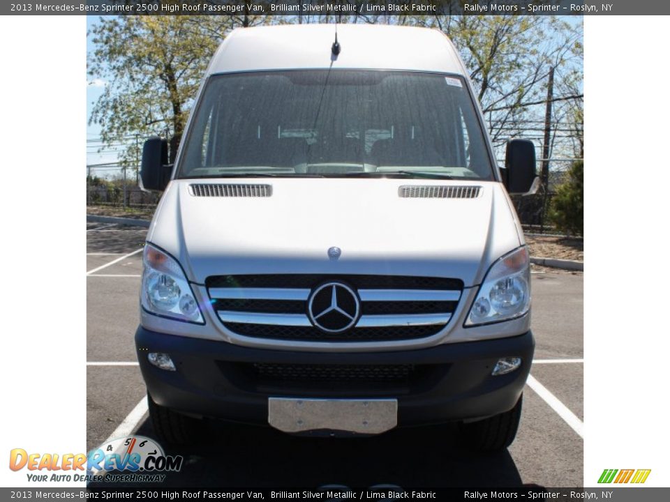 2013 Mercedes-Benz Sprinter 2500 High Roof Passenger Van Brilliant Silver Metallic / Lima Black Fabric Photo #2