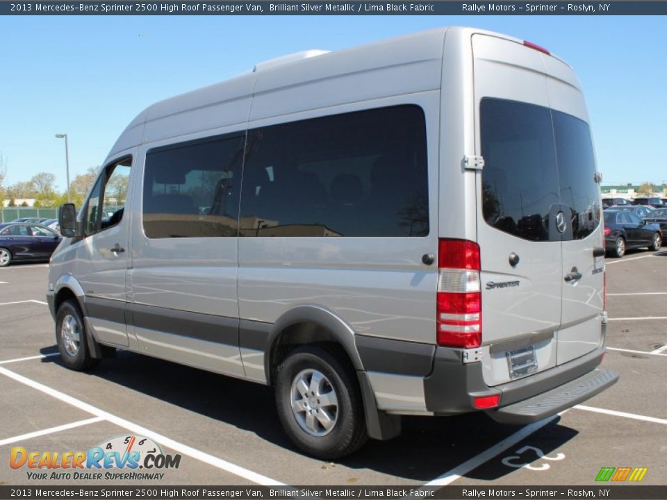 2013 Mercedes-Benz Sprinter 2500 High Roof Passenger Van Brilliant Silver Metallic / Lima Black Fabric Photo #4