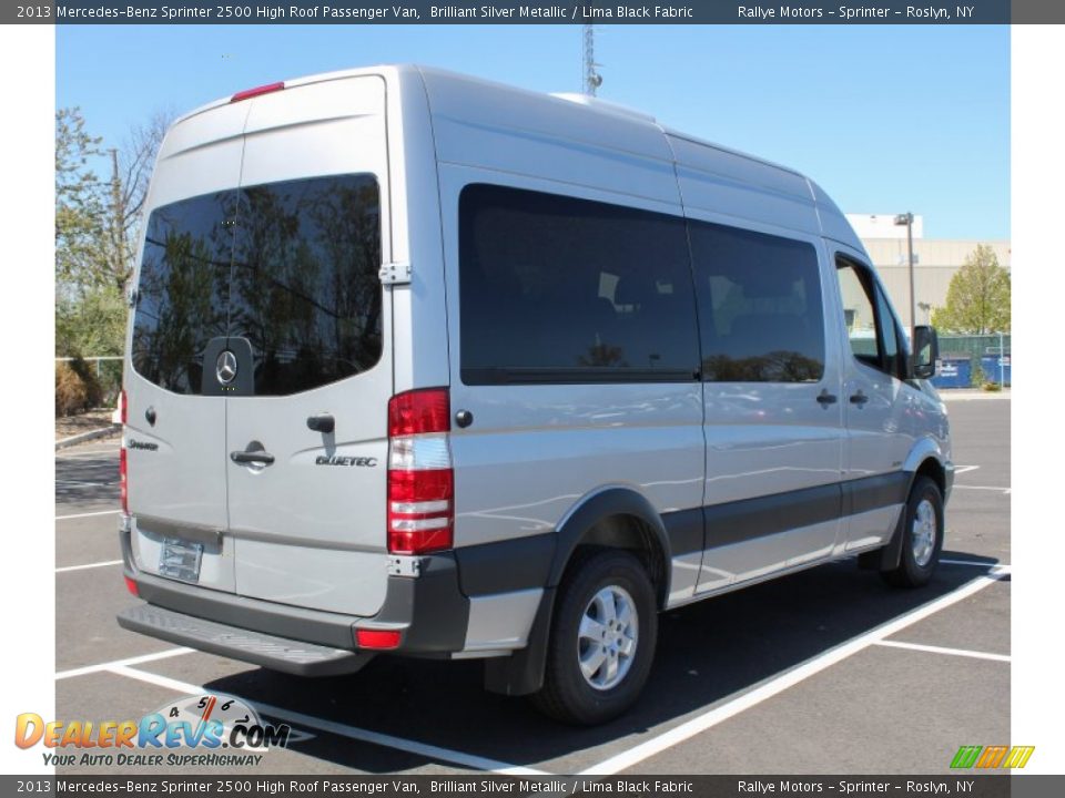 2013 Mercedes-Benz Sprinter 2500 High Roof Passenger Van Brilliant Silver Metallic / Lima Black Fabric Photo #6