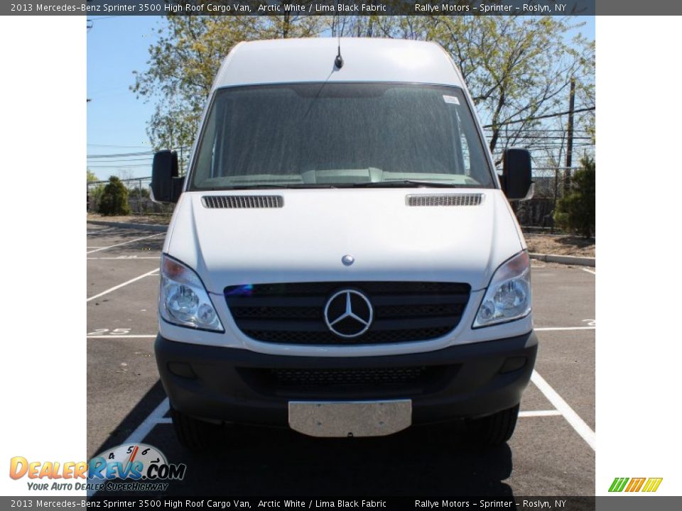 2013 Mercedes-Benz Sprinter 3500 High Roof Cargo Van Arctic White / Lima Black Fabric Photo #2
