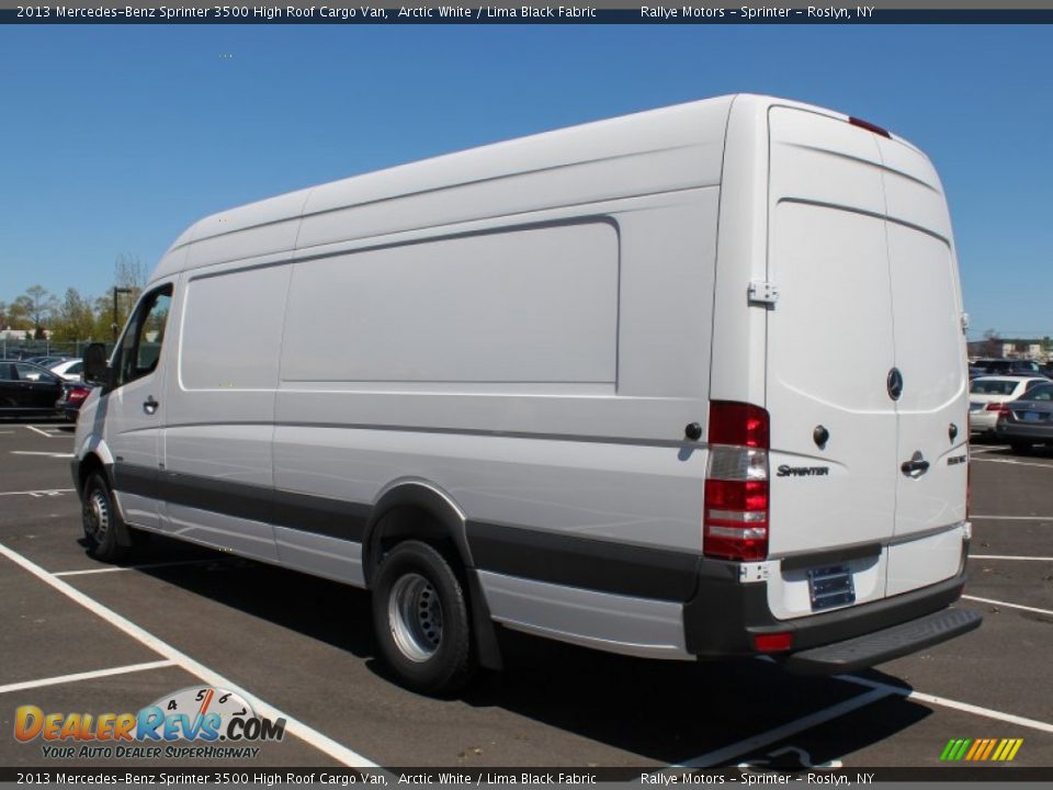 2013 Mercedes-Benz Sprinter 3500 High Roof Cargo Van Arctic White / Lima Black Fabric Photo #4