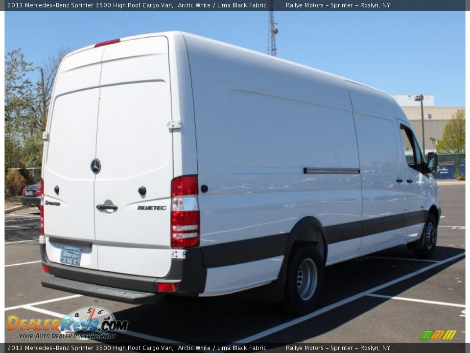 2013 Mercedes-Benz Sprinter 3500 High Roof Cargo Van Arctic White / Lima Black Fabric Photo #6