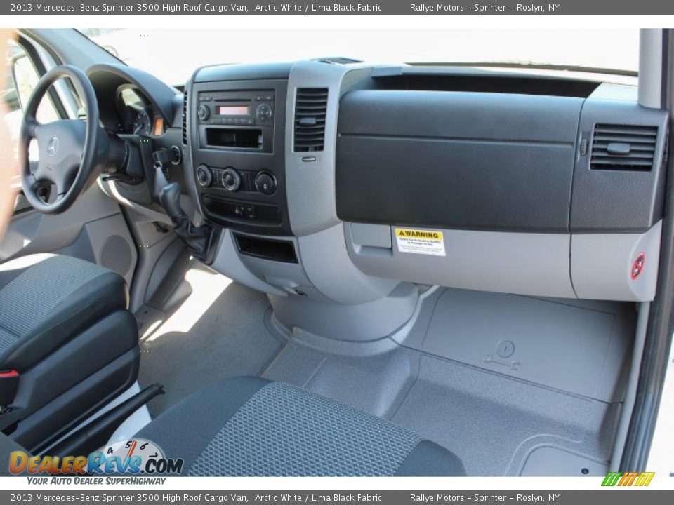 2013 Mercedes-Benz Sprinter 3500 High Roof Cargo Van Arctic White / Lima Black Fabric Photo #9