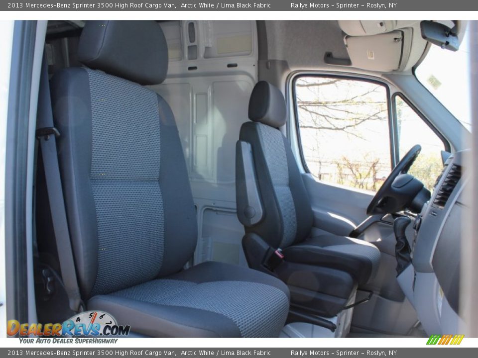 2013 Mercedes-Benz Sprinter 3500 High Roof Cargo Van Arctic White / Lima Black Fabric Photo #10