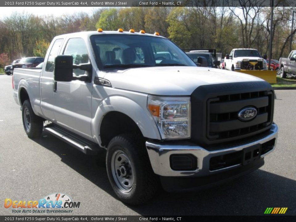 2013 Ford F250 Super Duty XL SuperCab 4x4 Oxford White / Steel Photo #1