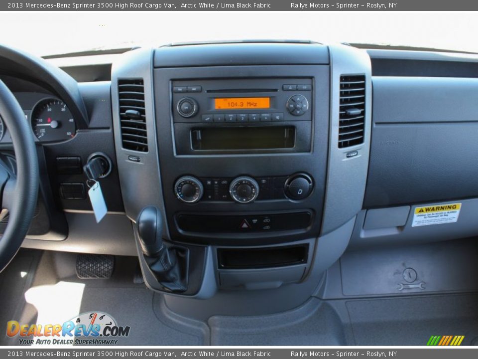2013 Mercedes-Benz Sprinter 3500 High Roof Cargo Van Arctic White / Lima Black Fabric Photo #13