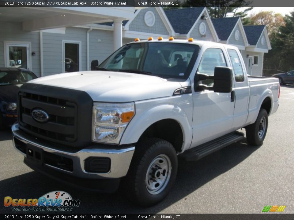 2013 Ford F250 Super Duty XL SuperCab 4x4 Oxford White / Steel Photo #2