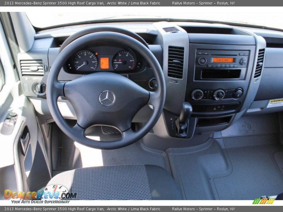 2013 Mercedes-Benz Sprinter 3500 High Roof Cargo Van Arctic White / Lima Black Fabric Photo #14