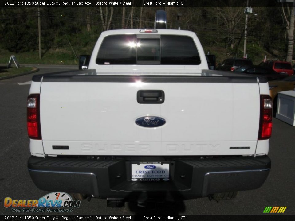 2012 Ford F350 Super Duty XL Regular Cab 4x4 Oxford White / Steel Photo #3